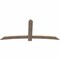 Ekena Millwork Bellingham Smooth Timber Gable Bracket, Douglas Fir, 84"W x 38"H x 1 1/2"D x 5 1/2"F, 11/12 Pitch GBW084X38X0206BEL00SDF - alternate 5